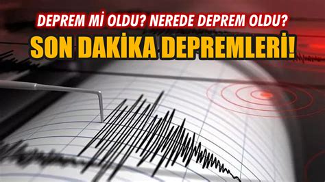 izmir'de deprem mi oldu